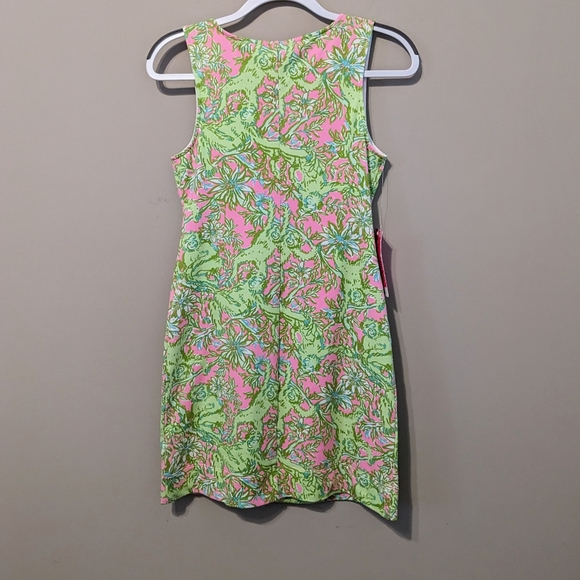 Lilly Pulitzer NWT Harper Shift Dress Pelican Pink Pop Up Chimply Chic Size XS - Picture 9 of 12